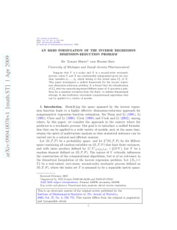 An RKHS formulation of the inverse regression dimension-reduction
  problem