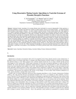 Using Dissortative Mating Genetic Algorithms to Track the Extrema of
  Dynamic Deceptive Functions