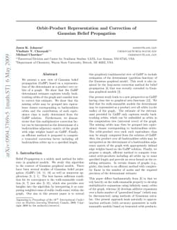 Orbit-Product Representation and Correction of Gaussian Belief
  Propagation