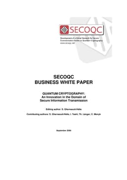 SECOQC Business White Paper