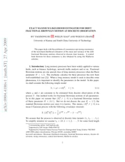 Exact maximum likelihood estimators for drift fractional Brownian
  motions