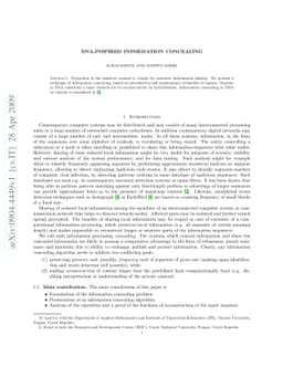 DNA-Inspired Information Concealing