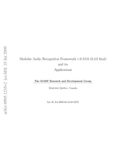 The Modular Audio Recognition Framework (MARF) and its Applications:
  Scientific and Software Engineering Notes