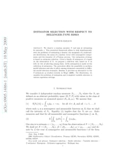 Estimator selection with respect to Hellinger-type risks