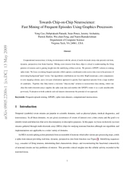 Towards Chip-on-Chip Neuroscience: Fast Mining of Frequent Episodes
  Using Graphics Processors