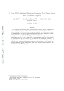 A New Self-Stabilizing Minimum Spanning Tree Construction with Loop-free
  Property