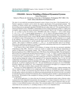 CHASSIS - Inverse Modelling of Relaxed Dynamical Systems