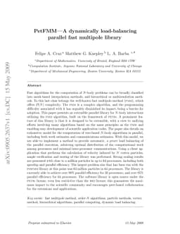 PetFMM--A dynamically load-balancing parallel fast multipole library