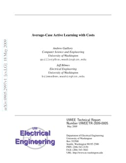 Average-Case Active Learning with Costs