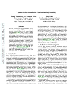Scenario-based Stochastic Constraint Programming