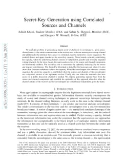 Secret-Key Generation using Correlated Sources and Channels