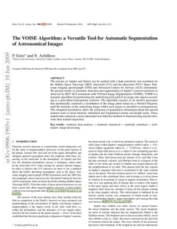 The VOISE Algorithm: a Versatile Tool for Automatic Segmentation of
  Astronomical Images
