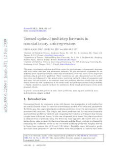Toward optimal multistep forecasts in non-stationary autoregressions