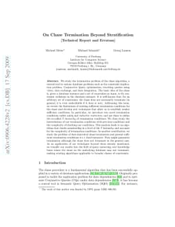 On Chase Termination Beyond Stratification