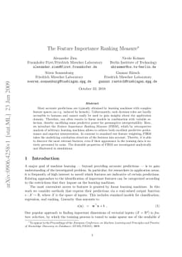 The Feature Importance Ranking Measure