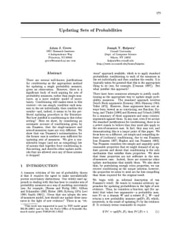 Updating Sets of Probabilities