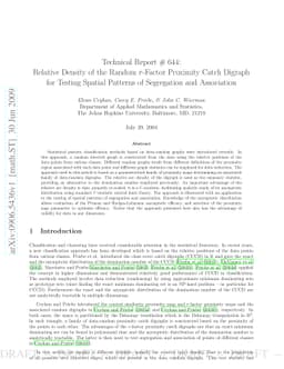 Relative Density of the Random r-Factor Proximity Catch Digraph for
  Testing Spatial Patterns of Segregation and Association (Technical Report)