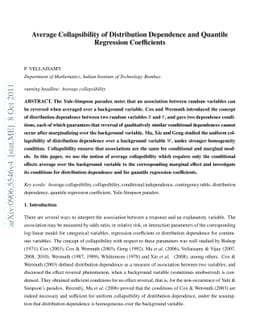 A-Collapsibility of Distribution Dependence and Quantile Regression
  Coefficients