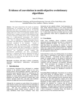 Evidence of coevolution in multi-objective evolutionary algorithms