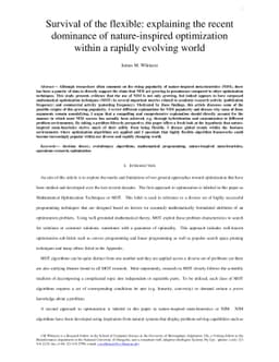 Survival of the flexible: explaining the recent dominance of
  nature-inspired optimization within a rapidly evolving world