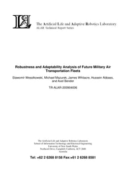 Robustness and Adaptiveness Analysis of Future Fleets