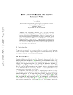 How Controlled English can Improve Semantic Wikis