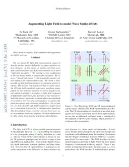Augmenting Light Field to model Wave Optics effects