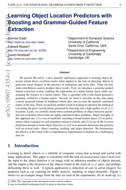 Learning Object Location Predictors with Boosting and Grammar-Guided
  Feature Extraction