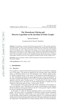The monodromy pairing and discrete logarithm on the Jacobian of finite
  graphs