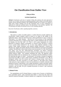 On Classification from Outlier View