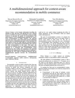 A multidimensional approach for context-aware recommendation in mobile
  commerce