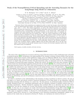 Study of the Nonequilibrium Critical Quenching and Annealing Dynamics
  for the Long-Range Ising Model