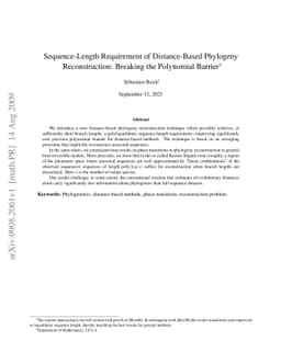 Sequence-Length Requirement of Distance-Based Phylogeny Reconstruction:
  Breaking the Polynomial Barrier