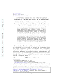 Asymptotic theory for the semiparametric accelerated failure time model
  with missing data