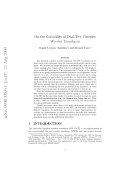 On the Shiftability of Dual-Tree Complex Wavelet Transforms