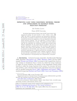 Improving SAMC using smoothing methods: Theory and applications to
  Bayesian model selection problems