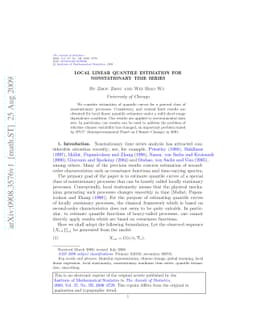 Local linear quantile estimation for nonstationary time series