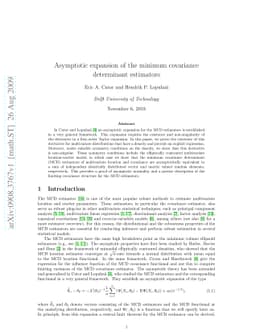 Asymptotic expansion of the minimum covariance determinant estimators