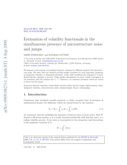 Estimation of volatility functionals in the simultaneous presence of
  microstructure noise and jumps