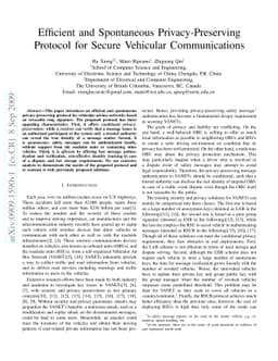 Efficient and Spontaneous Privacy-Preserving Protocol for Secure
  Vehicular Communications