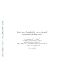 Importance Sampling for rare events and conditioned random walks