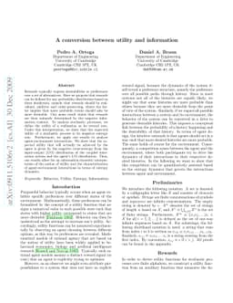 A conversion between utility and information