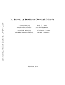 A survey of statistical network models