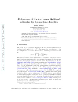 Uniqueness of the maximum likelihood estimator for k-monotone densities