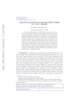Spectral estimation of the fractional order of a Lévy process