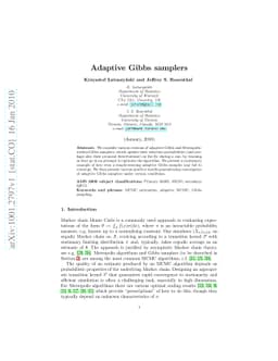 Adaptive Gibbs samplers