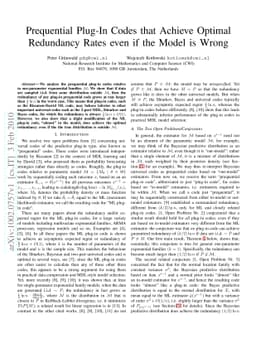 Prequential Plug-In Codes that Achieve Optimal Redundancy Rates even if
  the Model is Wrong