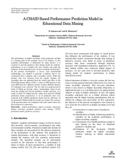 A CHAID Based Performance Prediction Model in Educational Data Mining
