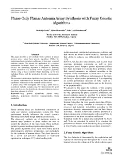 Phase-Only Planar Antenna Array Synthesis with Fuzzy Genetic Algorithms