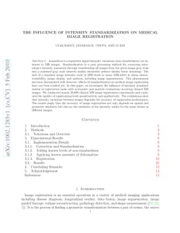 The Influence of Intensity Standardization on Medical Image Registration